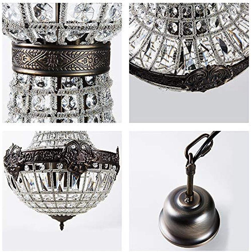 Retro Vintage Royal Empire Stilo Granda Led Kristala Moderna Lustro Lampo Lustres Lumoj E27 Salono Dormoĉambro Banĉambro (P11126)