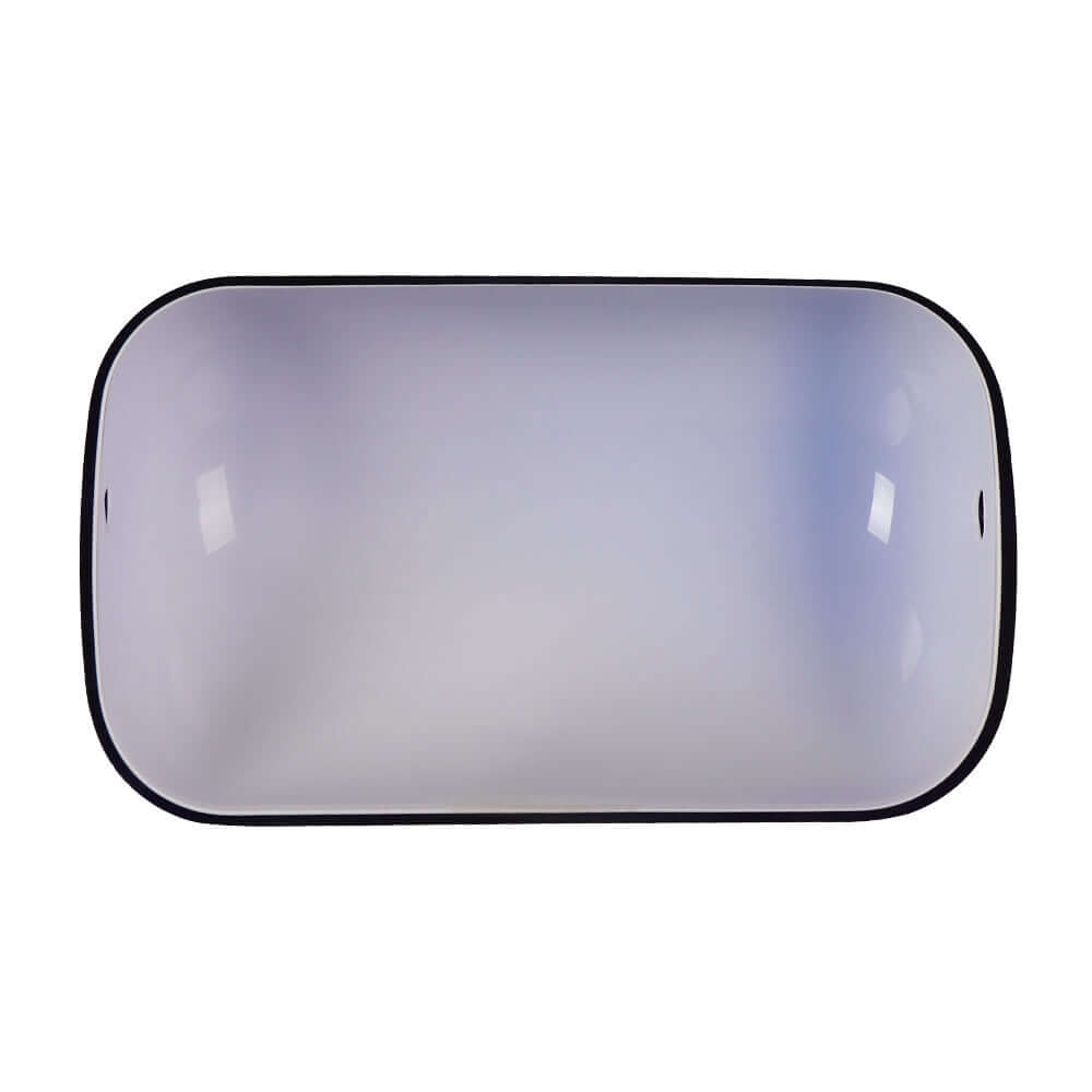 Blue Glass Bankers Lamp Shade Replacement Cover,L8.85" W5.11"/L22.5 W13cm, elegant design for lamp fixture.