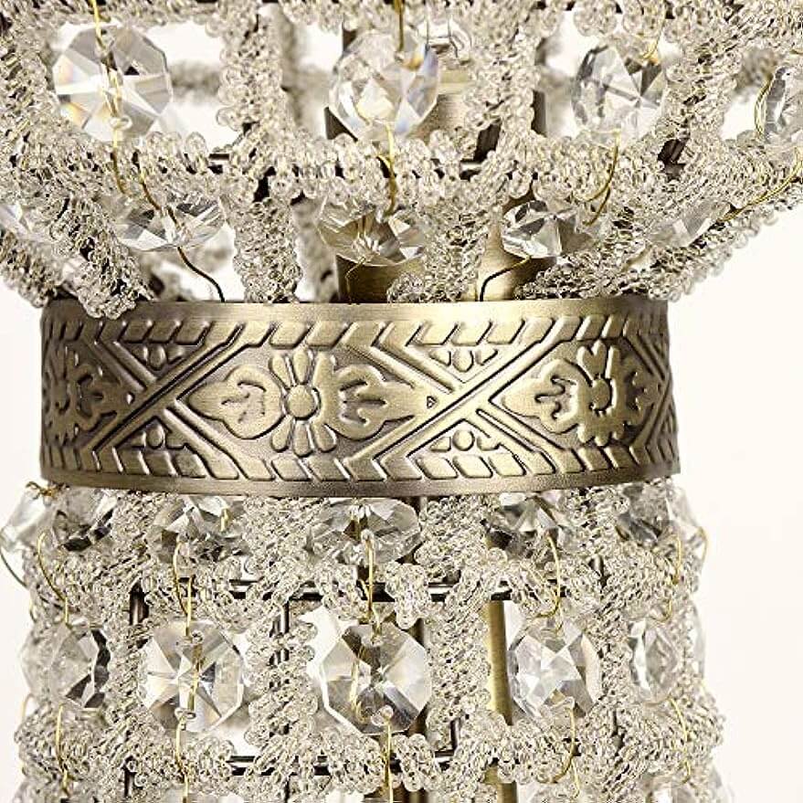 Vintage Royal Empire Crystal Chandelier with intricate silver detailing and sparkling crystals.