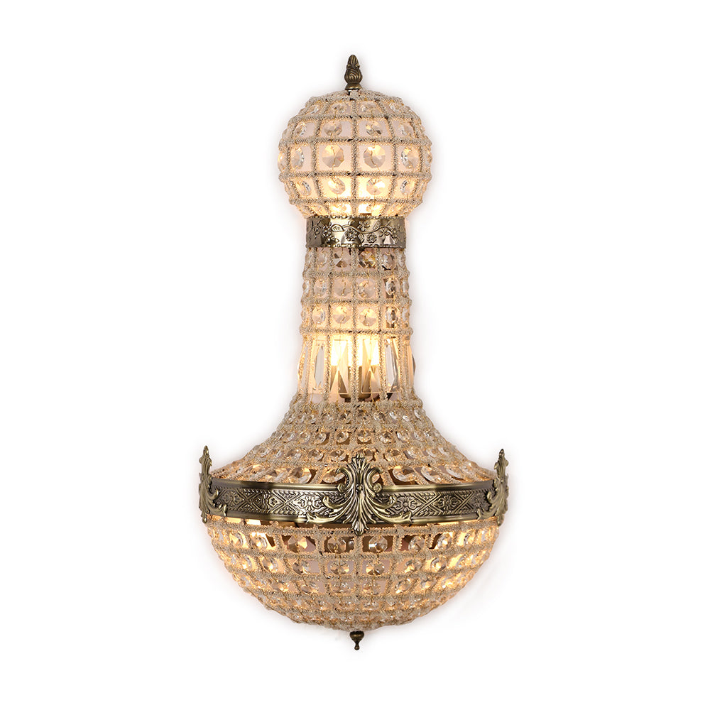 Vintage Royal Empire Style Led Crystal Wall Lamp Sconces