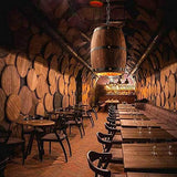 Wood Wine Barrel Pendant Lamp Unique Kitchen Bar Light H27