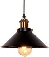 3 Pack Industrial Black Pendant Light