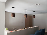 Wood Wine Barrel Pendant Lamp Unique Kitchen Bar Light H27