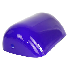 Blue Glass Bankers Lamp Shade Replacement Cover,L8.85" W5.11"/L22.5 W13cm in vibrant purple color.