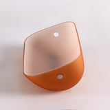 Matt Amber Glass Bankers Lamp Shade Replacement Cover,L8.85" W5.11"/L22.5 W13cm, showing the unique design in amber glass.