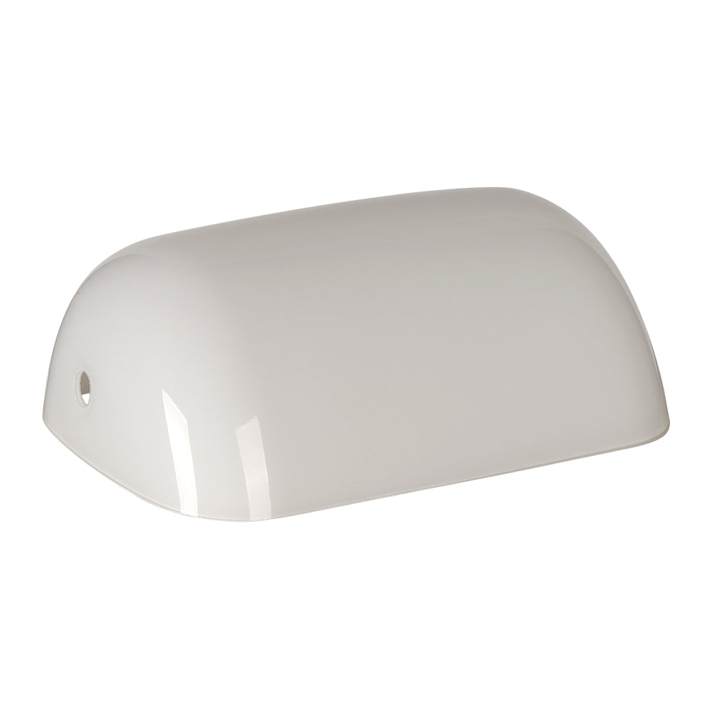 Newrays Green Glass Bankers Lampa Ombro Anstataŭiga Kovro, L8.85 W5.11
