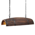 Newrays Antique Wood Wine Barrel pendant Lights for Kitchen Bar hanging light fixture