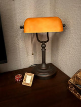 Newrays Green Glass Bankers Lamp Shade Replacement Cover,L8.85" W5.11"/L22.5 W13cm
