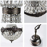 Vintage Royal Empire Style Big Led Crystal Chandelier E14/E12 showcasing intricate details and elegance.