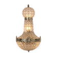 Vintage royal empire crystal wall sconces with intricate metalwork and elegant crystal design.