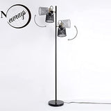 Newrays Industrial Iron Floor Lamps with Adjustable Shade