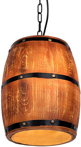 Newrays Antique Artificial Resin Wine Barrel Pendant Lamp